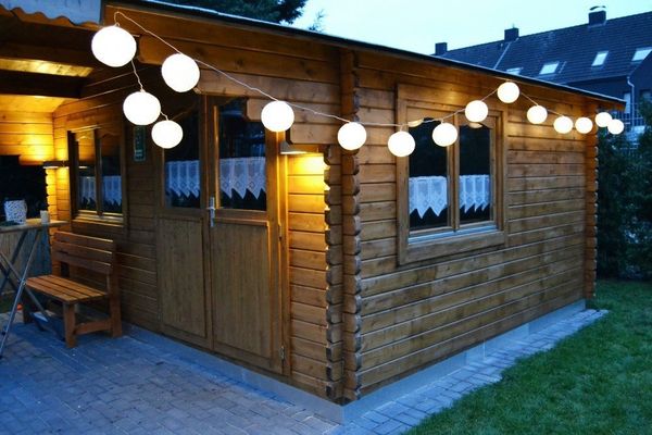technik@all Lampion Partylichterkette 20 warmweiße LED 5+5m Zuleitung