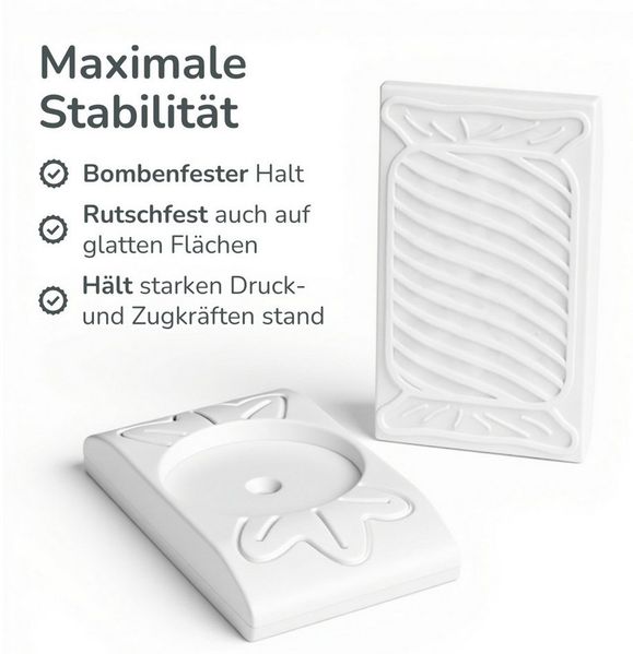 Bronea Türschutzgitter 4X Wandschutz Pads Eckig für Treppengitter & Türschutzgitter (Set, Rechteckige Wand- & Türschutz für Baby Klemmgitter), Extrastarke Wandschützer für alle gängigen Schutzgitter