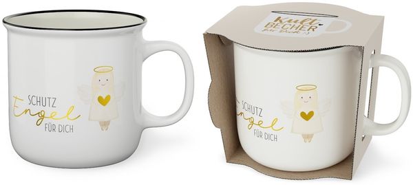 Kult-Becher Kaffeetasse Tee Kaffee Tasse 0,25l Geschenk la vida Engel 9047911
