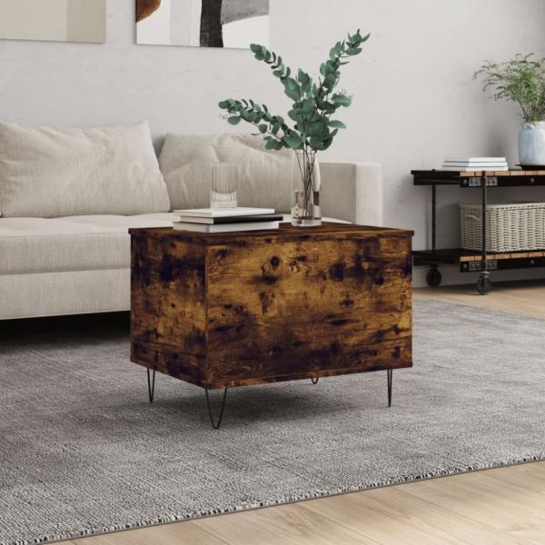 vidaXL Couchtisch Räuchereiche 60x44,5x45 cm Holzwerkstoff 830953