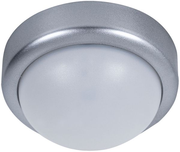 LED Deckenleuchte, weiß silber, D 12 cm