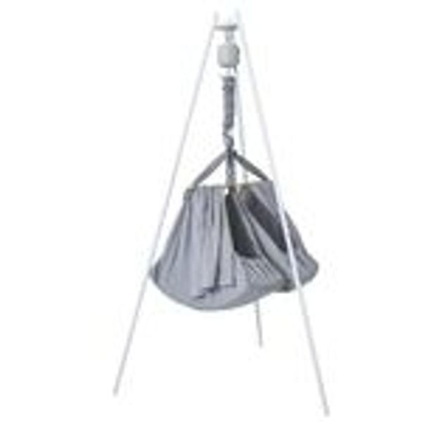 Membantu Premium Set Twin inkl. Ständer und Federwiegenmotor LeeLoo02 Grey