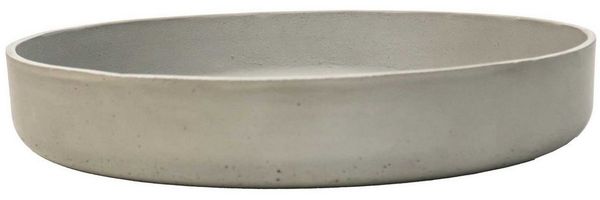 VIVANNO Pflanzschale Fiberglas ORYVEN Schale - Betongrau Beton-Design (1 St), 30x5 cm