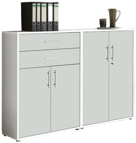 moebel-dich-auf Aktenschrank OFFICE EDITION (Set 12, abschließbar mit Metallgriffen) Made in Germany