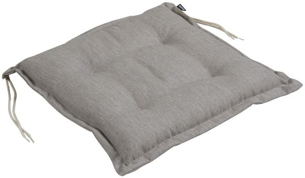 Brafab Sitzkissen Florina aus Dralon-Stoff, mit Bändern zur einfachen Befestigung, beige, 41x41x6 cm