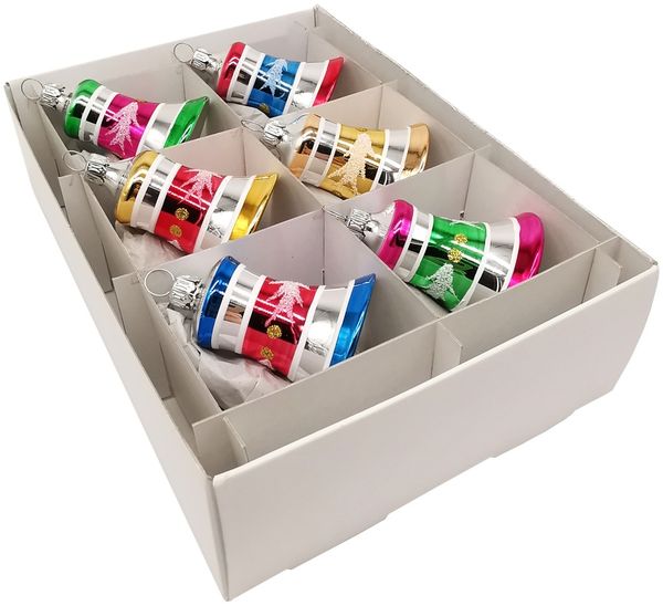 Nostalgie Lauschaer Glocken-Set Ø 5cm - Schatzhauser Christbaumschmuck