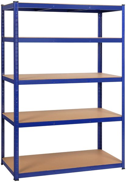 Yaheetech Schwerlastregal 180 x 120 x 60 cm Lagerregal 5 Böden Metall Regal Max. Belastbarkeit: 875kg Kellerregal Steckregal Werkstattregal