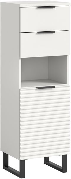 Hochschrank >Riff< in Weiß - 35x110x34cm (BxHxT)