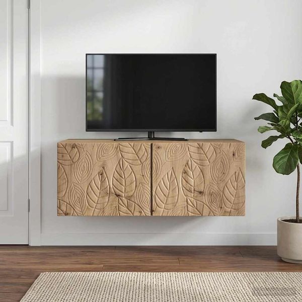 vidaXL Wandmontierter TV-Schrank 59,5 x 31 cm Artisan-Eiche 898884