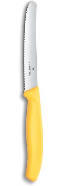 Victorinox Tafelmesser Swiss Classic | 1 Stück | Gelb | Swiss Made | scharfe Edelstahlklinge | ideales Frühstücksmesser & Allzweckmesser