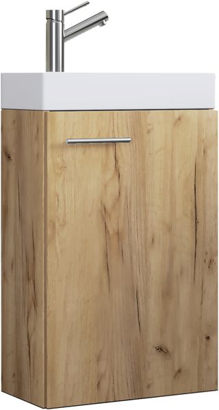 VCM Badmöbel Waschtisch Slito 918221 Honig-Eiche H. 60 x B. 41 x T. 22 cm