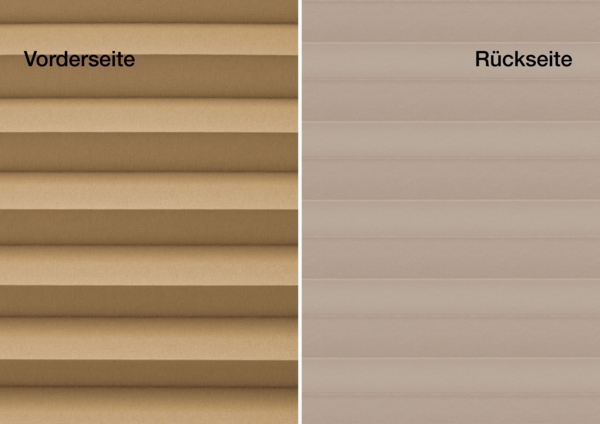 ondeco Plissee Thermo für Fenster innen, Montage in Glasleiste mit Spannschuh, Sonnenschutz-Rollo, Lichtschutz und blickdicht, leichte Verdunkelung, Cappuccino, B): 91-100 cm, H): 151-200 cm Bild 6