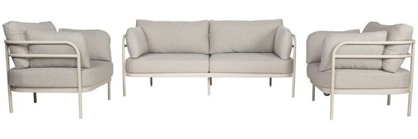 Garten Sitzgruppe VISTA von Zuiver Gartensofa Lounge Set 3-tlg