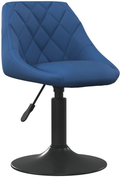 vidaXL Esszimmerstuhl Blau Samt 3088817