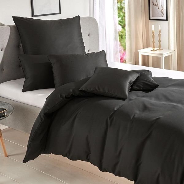 TRAUMSCHLAF Bettwäsche Uni Tencel™ Lyocell, Lyocell, 3 teilig, glatte Oberfläche und super angenehmes weiches Hautgefühl