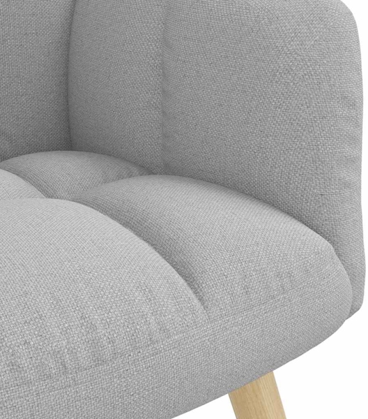 vidaXL Relaxsessel mit Fußhocker Wolkengrauer Stoff 4016777 Bild 7