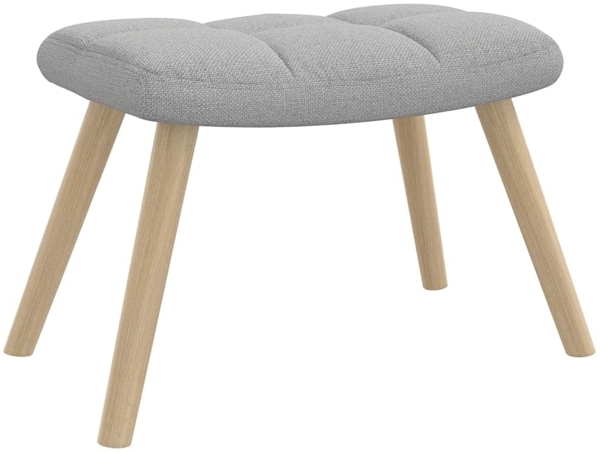 vidaXL Relaxsessel mit Fußhocker Wolkengrauer Stoff 4016777 Bild 4
