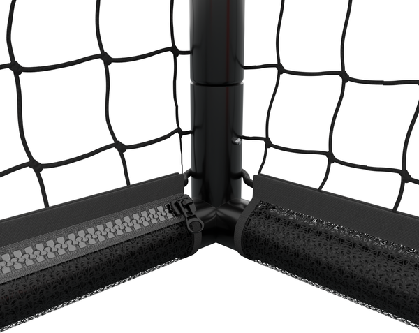 Hudora 'Pro Tect 300 Advanced' Fußballtor, Stahlrohrrahmen mit EPE-Schaumstoff ummantelt, Schwarz / Rot, 300x200 cm Bild 5