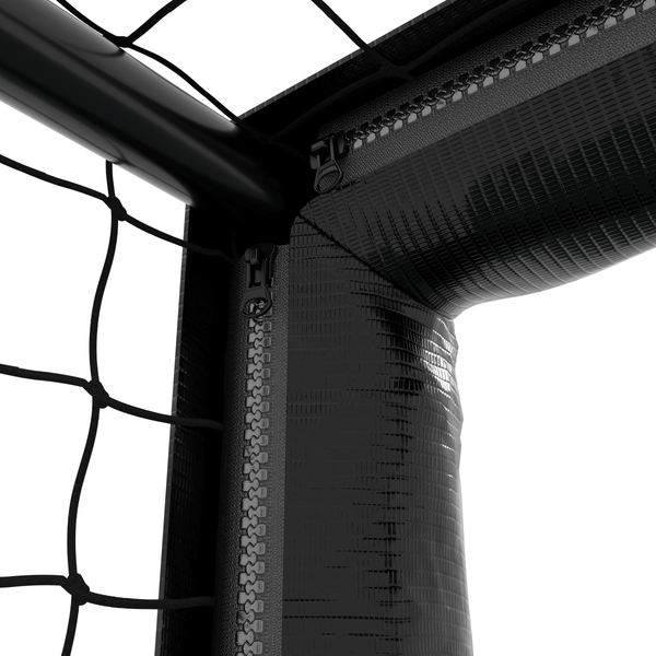 Hudora 'Pro Tect 300 Advanced' Fußballtor, Stahlrohrrahmen mit EPE-Schaumstoff ummantelt, Schwarz / Rot, 300x200 cm Bild 4