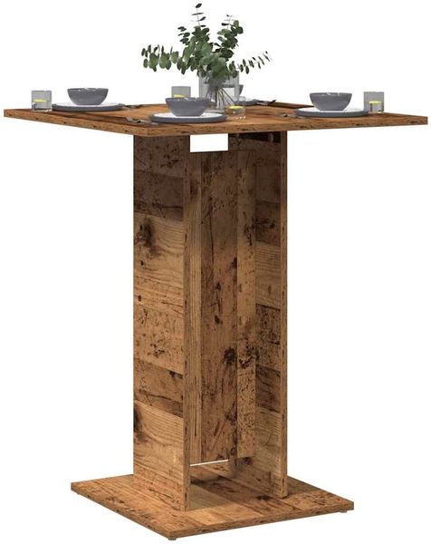 Bistrotisch, Bartisch, Stehtisch Altholz-Optik 60x60x75 cm Holzwerkstoff