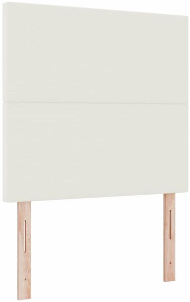 vidaXL LED Boxspringbett Creme und Weiß 120 x 190 cm Cordstoff 3337637 Bild 7