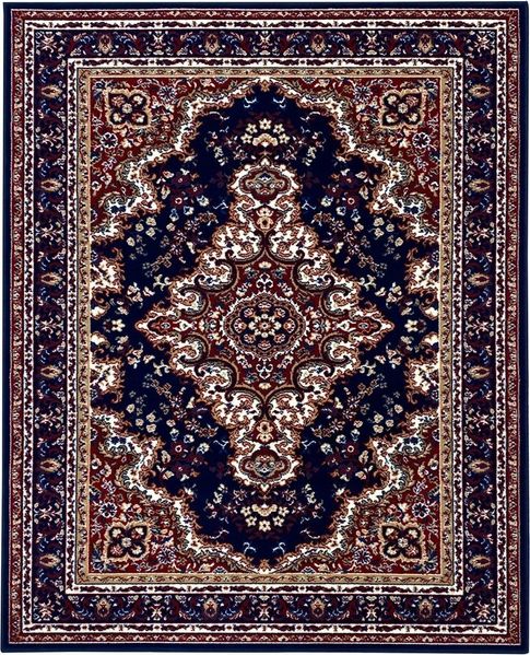 OTTO home Teppich Oriental, Made in Belgium, rechteckig, Höhe: 7 mm, Orient-Optik, mit Bordüre, Teppich, Kurzflor, Weich, Kundenliebling