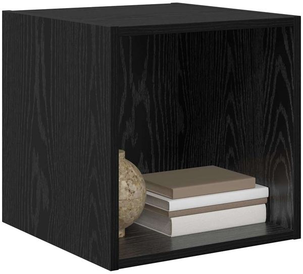 vidaXL Wandschrank Schwarz Eichen-Optik 37 x 37 x 37 cm Holzwerkstoff 875076 Bild 3