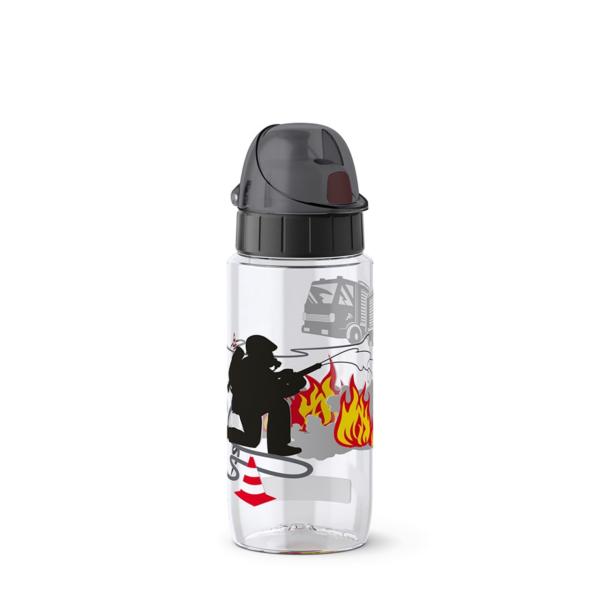 EMSA Trinkflasche Tritan Kids Fireman 0,5l transparent