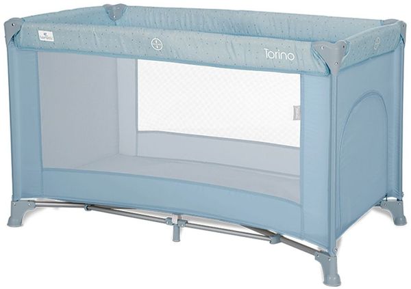 Lorelli Reisebett Torino Laufstall seitlicher Eingang, Tragetasche, Faltmatratze blau