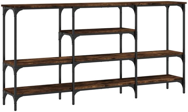 vidaXL Konsolentisch Räuchereiche 160x29x80 cm Holzwerkstoff 839065 Bild 2