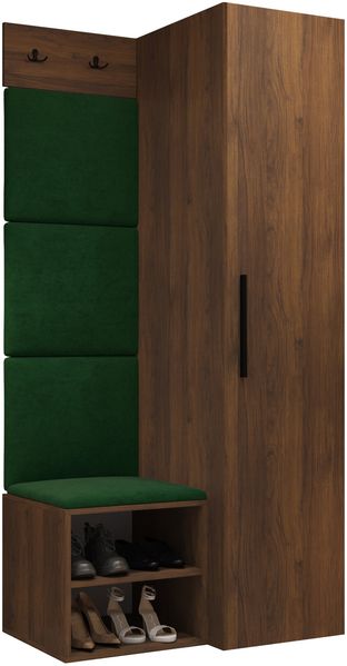 Garderoben-Set Mapreni III (Farbe: Nuss Warmia, Manila 35)