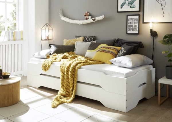 Bega 'Double' Stapelbett 90x200 cm weiß