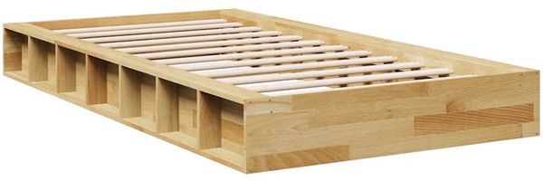 vidaXL Massivholzbett ohne Matratze 100x200 cm Eichenholz 3324121 Bild 3