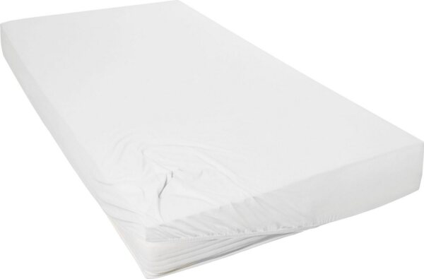 Vario Jersey-Spannbetttuch weiß, 150 x 200 cm Bild 5