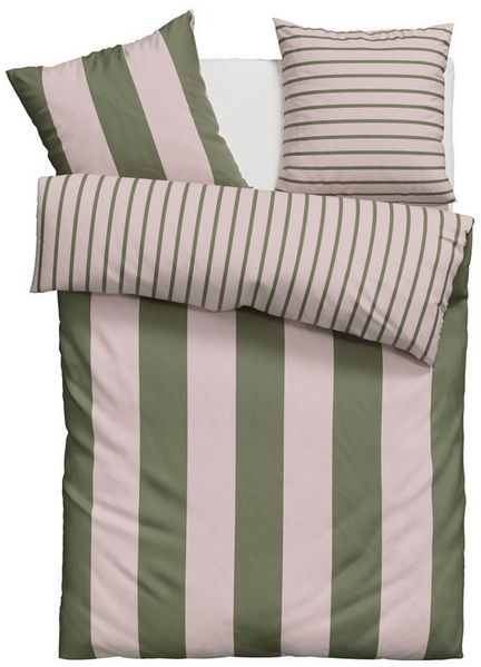 OTTO home Wendebettwäsche Sari Trend, Linon, 2 teilig, ab Gr. 135/200 cm, Bettwäsche in modernen Farben, trendig
