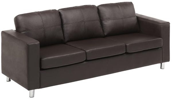 Sofa 3-Sitzer Ackley - Braun