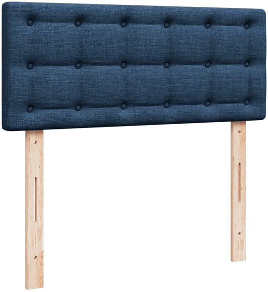 vidaXL Boxspringbett mit Matratze Blau 120x200 cm Stoff 3288967 Bild 12