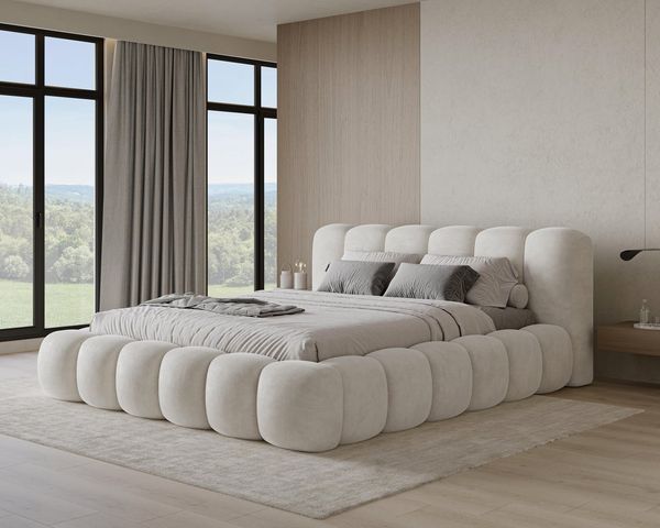 Chilly Möbel Polsterbett Stoff mit Stauraum und Hubfunktion Holzrahmen (Boxbett ohne Matratze in vielen Farben, 1-tlg, 140x200 160x200 180x200 200x200 cm), gepolstertem Kopfteil Bettkasten modern