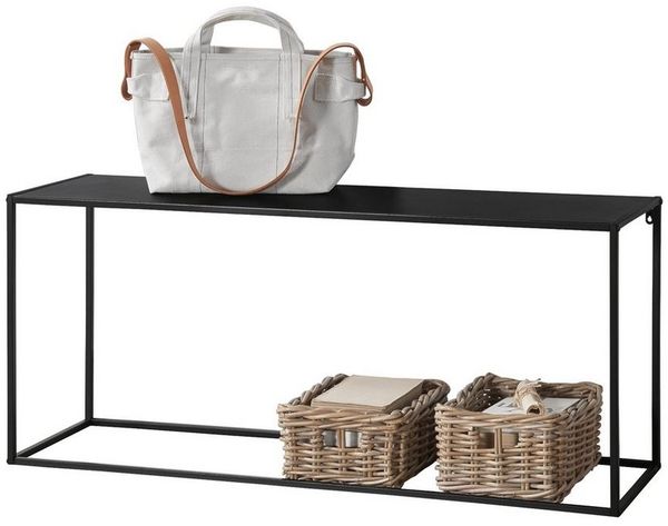 en. casa Konsolentisch, »Mandal« Flurtisch Sideboard Beistelltisch schwarz