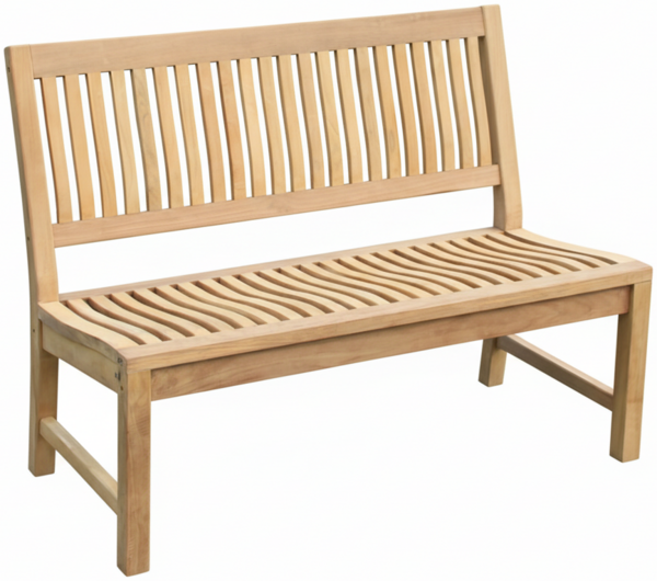 Premium Teak Gartenbank Kingsbury Teakbank Parkbank Teakbank nachhaltig 120cm