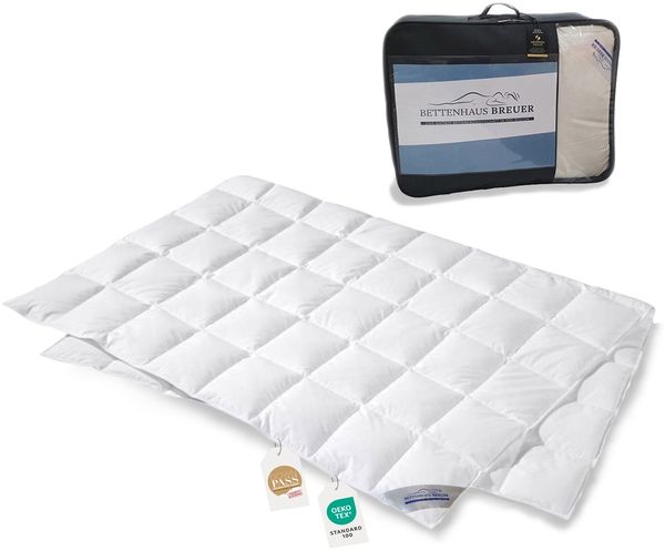 Daunenpass Sommer Daunen Bettdecke Sommerbett Sommerdecke 400g 155x220