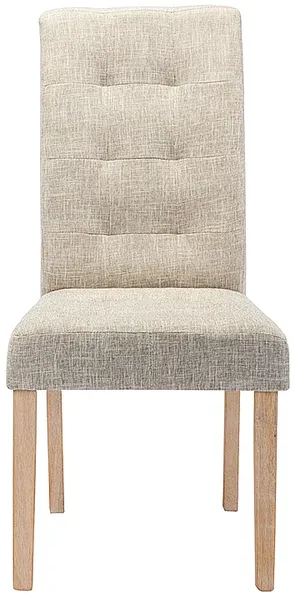 Vente-unique - VILLOSA Stuhl Stoff Beige - B 61 cm x H 100 cm x L 48 cm