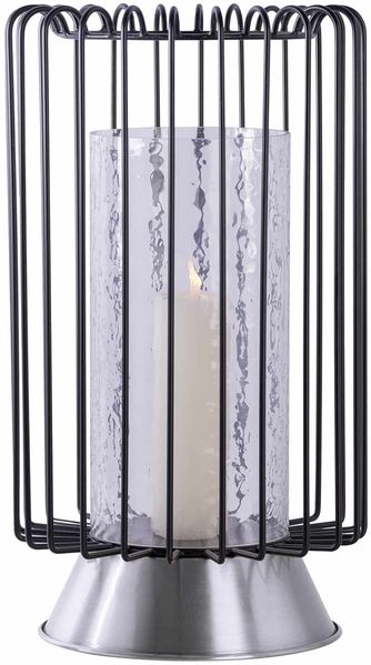 Kerzenständer Malibu 125 Schwarz / Silber