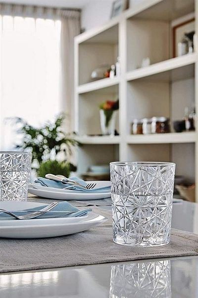 Bormioli Rocco Tumbler-Glas Lounge, Glas, Tumbler Trinkglas 390ml Glas transparent 6 Stück