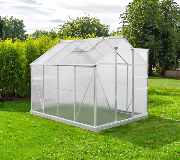 Westmann Aluminium Gewächshaus Flora 68 | Silber |