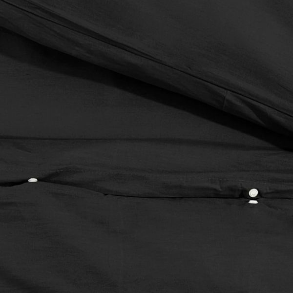 vidaXL Bettwäsche-Set Schwarz 200x200 cm Leichte Mikrofaser 135967 Bild 8