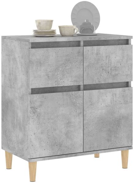 vidaXL Sideboard Betongrau 60x35x70 cm Holzwerkstoff 819680 Bild 4
