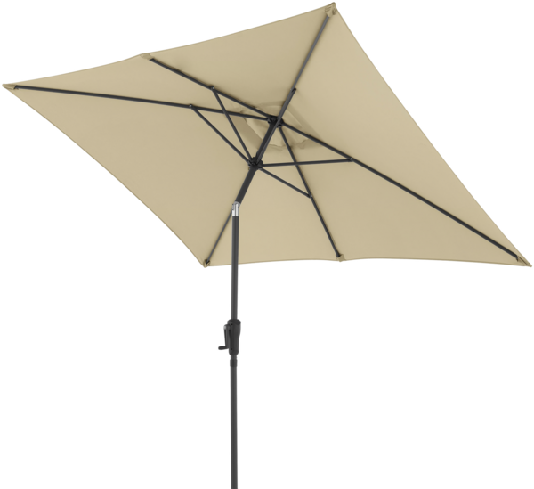 Doppler Sonnenschirm / Mittelstockschirm "LIFE 250 x 200 Lift", sand, 250 x 200 cm