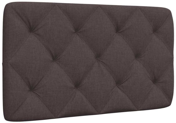 vidaXL Bett Kopfteil-Kissen Dunkelbraun 80 cm Stoff (1-tlg)