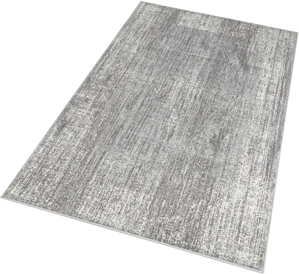 Kurzflor Teppich Elysium Grau Creme - 120x170x0,9cm